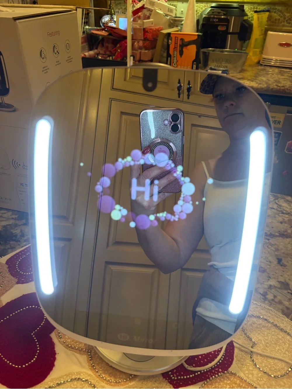 Premium Smart Vanity Mirror in Rose Gold